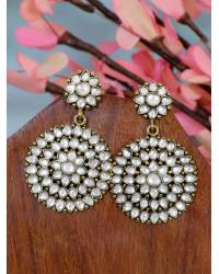 Buy Online Crunchy Fashion Earring Jewelry Traditional Gold Plated Multi Color Dangler Earrings RAE0599 Jewellery RAE0599