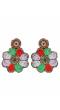 Crunchy Fashion Floral Multicolor Handmade Beaded Earrings CFE1630