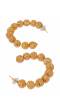 Crunchy Fashion Designer Gold-Plated Balls Big Hoop Earrings CFE1671