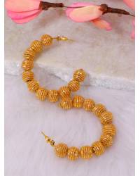 Buy Online Crunchy Fashion Earring Jewelry Golden Dual Pearl earring Jewellery CFE0394