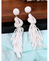 Buy Online Crunchy Fashion Earring Jewelry Multicolor Heart Beaded Earrings for Women/Girls Handmade Beaded Jewellery CFE1883