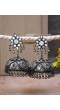 Oxidized Mirror Long Banjara Jhumka Earrings For Women/Girl's