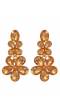 Gold Indo Western Yellow Statement Dangler Earrings CFE1753