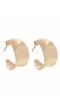 Crunchy Fashion Gold-Toned Contemporary Hoop Earrings CFE1780