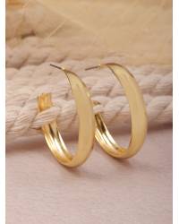 Buy Online Royal Bling Earring Jewelry Gold Plated Handcrafted Enamel Red Meenakari Hoop Earrings RAE1341 Jewellery RAE1341