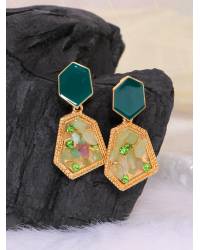 Buy Online Royal Bling Earring Jewelry Gold-Plated Peacock Crystal Jhumka Earrings For Women/Girl's Jewellery RAE1296