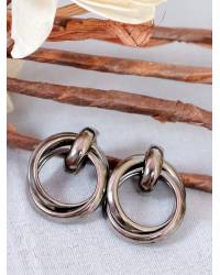 Buy Online Royal Bling Earring Jewelry Oxidised German Silver Mjulticolor Jhumki Earrings CFE1708 Jewellery CFE1708