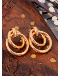 Buy Online Crunchy Fashion Earring Jewelry Gold Plated White kundan Jhumki Earrings RAE0430 Jewellery RAE0430