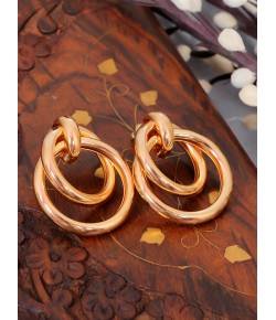 Crunchy Fashion Gold -Plated Encircled Dangler Earring CFE1816