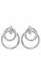 Crunchy Fashion Silver-Tonned Double Dangler Earring CFE1817