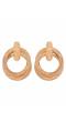 Crunchy Fashion Rose-  Gold Tonned Elegant Drop & Dangler Earring CFE1821