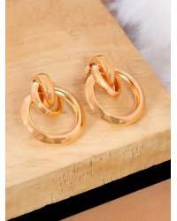 Buy Online Royal Bling Earring Jewelry Gold-Plated Kundan Yellow Sunflower Shape Round Earrings RAE1213 Jewellery RAE1213