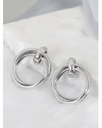 Buy Online Crunchy Fashion Earring Jewelry Gold Tone Pink Stud Earring CFE1721 Jewellery CFE1721