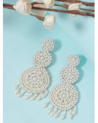 Buy Online Crunchy Fashion Earring Jewelry HOHO White Boho danglers for Christmas Drops & Danglers CFE2146
