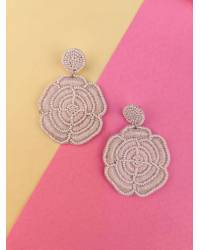 Buy Online Crunchy Fashion Earring Jewelry Boho Hnadmade Orange Flower Drop Earrings  Handmade Beaded Jewellery CFE1600