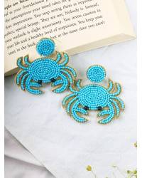 Buy Online Crunchy Fashion Earring Jewelry Black Crystal Long Dangler Earrings  Handmade Beaded Jewellery CFE1394