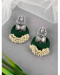 Buy Online Crunchy Fashion Earring Jewelry Black  Beads Studded Handcrafted Sigle Star  Contemporary Drop Earrings CFE1694 Jewellery CFE1694