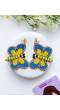 Blue-Yellow Quirky Butterfly Earrings for Women & Girls