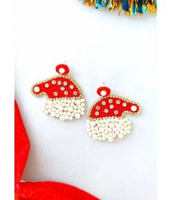 Santa Hat Christmas Earrings for Women & Girls