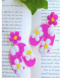 Buy Online  Earring Jewelry Fly Free Beaded Birds Earrings: Handmade Quirky Embroided Earrings for Girls Drops & Danglers CFE2373