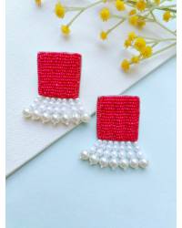 Buy Online Crunchy Fashion Earring Jewelry Dulhe Ki Behen Handmade Beaded Wedding Earrings for Girls Jewellery CFE2356