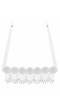 White Handmade PartyWear Beaded Necklace CFN0918
