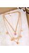 Crunchy Fashion Acrylic Butterfly Gold Multilayer Chain  Choker Necklace CFN0925