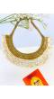 Handmade Gold Sequence Work Choker Necklace for Trendy Women and Girls