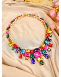 Buy Online Crunchy Fashion Earring Jewelry Multi-color Heart Shape Stud Earring Handmade Beaded Jewellery CFE1550