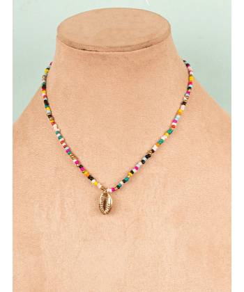 Multicolored Handmade Beaded Choker Necklace
