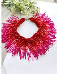 Buy Online Crunchy Fashion Earring Jewelry Green Floral Dulhaniya Haldi-Mehndi Bridal Jewellery Set Handmade Beaded Jewellery CFS0622