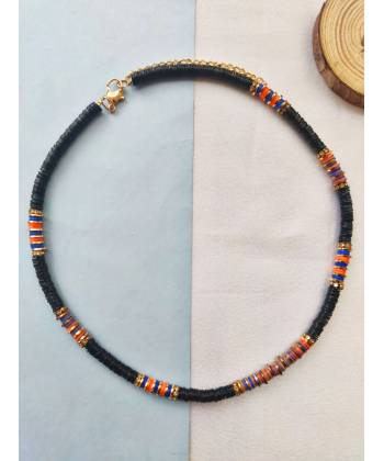 Black beaded Handmade Choker Necklace for Women and Girls