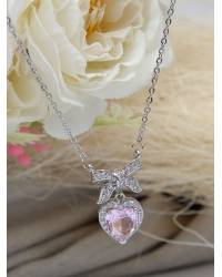 Buy Online Crunchy Fashion Earring Jewelry Angel Wings Blue Heart Necklace Jewellery CFN0353