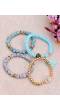 Crunchy Fashion Bohemian Turquoise Blue Evil Eye Multi-String Bracelet CFB0476