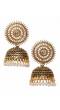 Crunchy Fashion traditional  Oxidized Gold & Silver Combo Set Jhumgi Earrings CMB0069