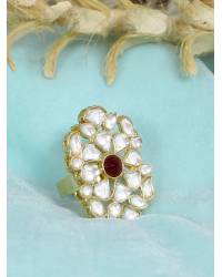 Buy Online Royal Bling Earring Jewelry Victorian Style AD Stone Ring Jewellery CFR0186