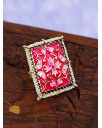 Buy Online Crunchy Fashion Earring Jewelry CZ Flower Ring Jewellery CFR0224
