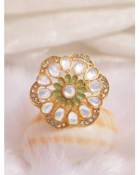 Buy Online Crunchy Fashion Earring Jewelry Indian Traditional  Meenakari Enamel Kundan Pearl White Lotus Chandbali Earrings Beads Handwork   RAE1042 Jewellery RAE1042