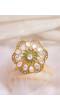Traditional Gold-Plated Kundan Studded Cocktail Rings CFR0529