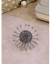 Buy Online Crunchy Fashion Earring Jewelry Oxidised Silver Necklace & Earrings Set Jewellery CFS0293