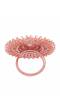 Crunchy Fashion Gold-Plated American Diamond Sparkling Floral Deign Finger Ring CFR0601