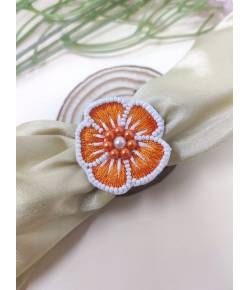 Orange Blossom Floral Ring for Girls