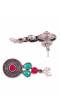 Embellished Multicolor  Kundan Choker Necklace Set  With  Earrings CFS0357