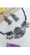 Oxidised Silver Antique Choker Set for Boho Fashion