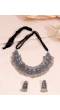 Oxididsed Traditional German Silver Plated Choker Jewellery Set CFS0376