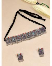 Buy Online Royal Bling Earring Jewelry Traditional Black Floral Golden Jhumki Earrings RAE1683 Jewellery RAE1683