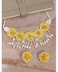 Buy Online Crunchy Fashion Earring Jewelry Boho Hnadmade Orange Flower Drop Earrings  Handmade Beaded Jewellery CFE1600