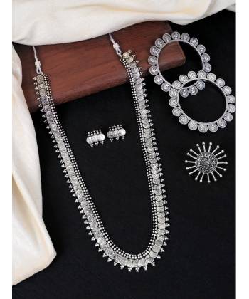 Traditional Oxidised Silver Jewellery Set for Women