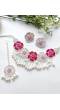 Pink Blossom Handmade haldi jewellery for bride