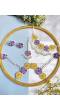 Handmade Yellow-Purple Blossom Jewellery Set For Haldi